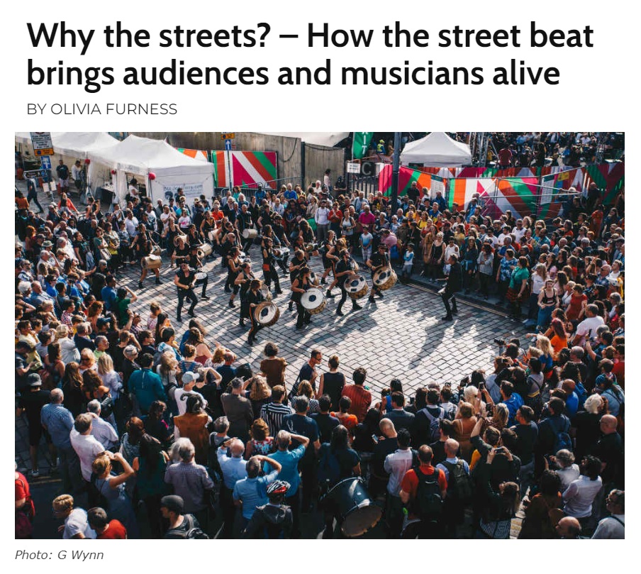 Artikel van Olivia Furness (Oi Musica) over muziek spelen op straat